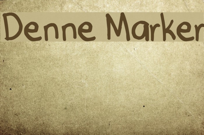 Denne Marker Font examples
