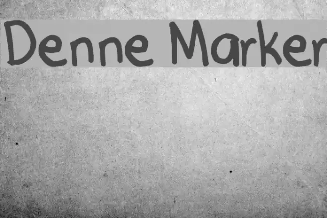 Denne Marker Font examples
