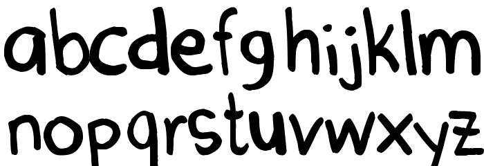 Denne Marker Font LOWERCASE
