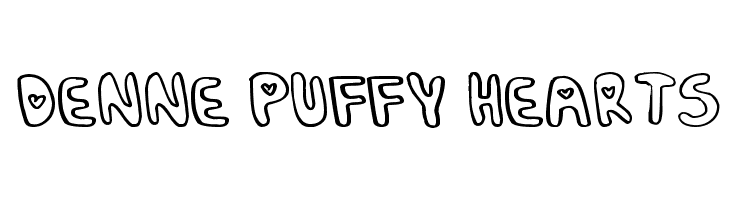 Denne Puffy-Hearts Font