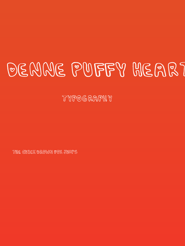 Denne Puffy-Hearts Poster