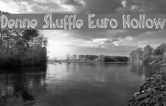 Denne Shuffle Euro Hollow Caratteri examples