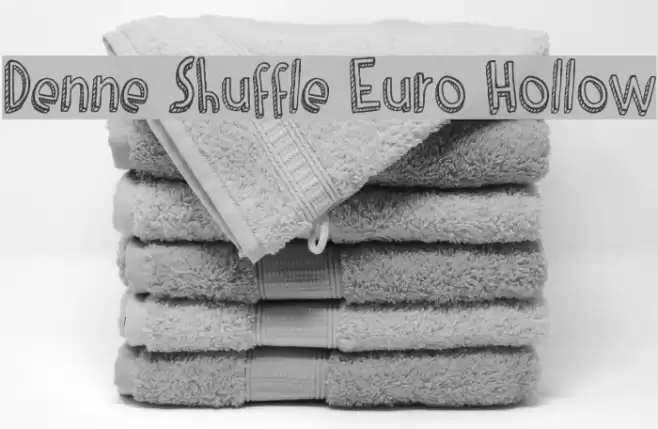 Denne Shuffle Euro Hollow Caratteri examples