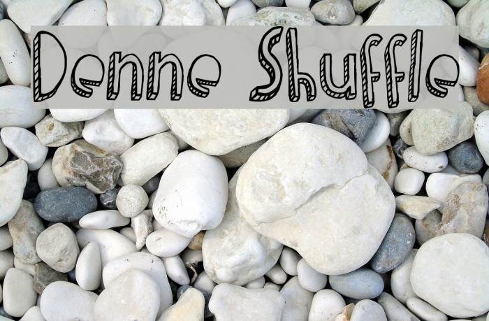 Denne Shuffle Font examples