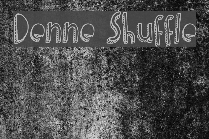 Denne Shuffle Font examples