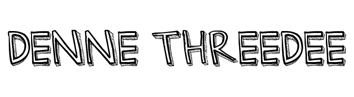 Denne Threedee Font