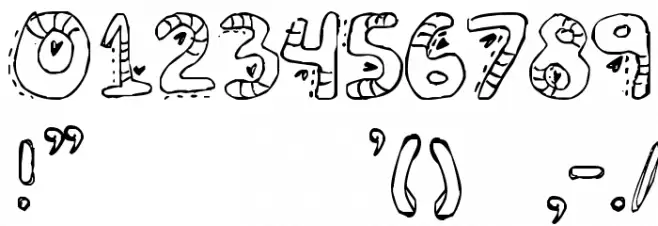 Denne's Aliens Font OTHER CHARS