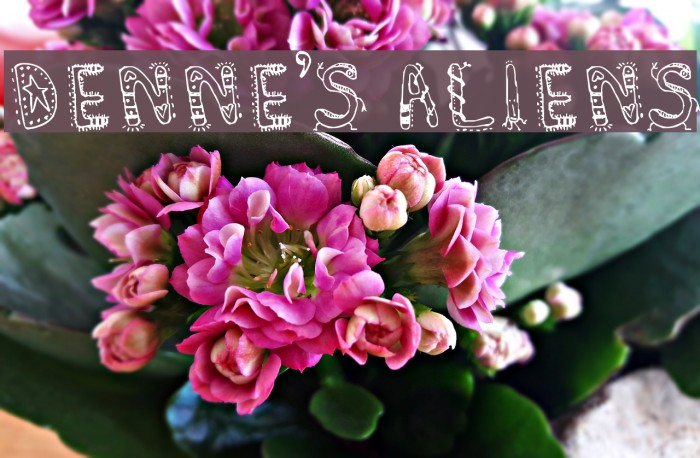 Denne's Aliens Font examples