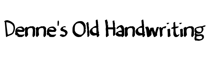 Denne's Old Handwriting Font