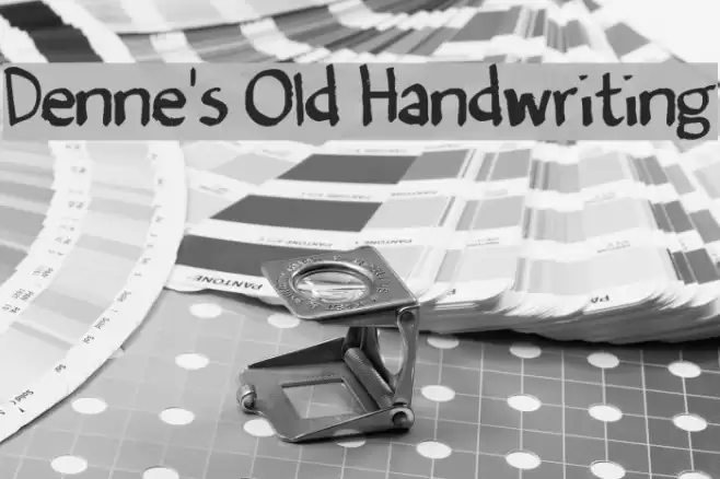 Denne's Old Handwriting Font examples