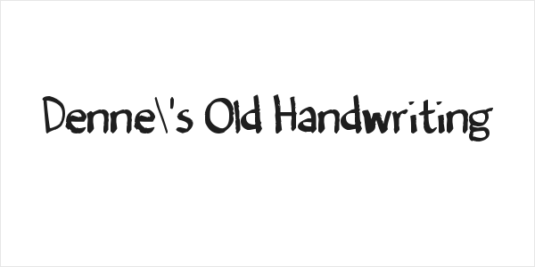 Denne's Old Handwriting Logo