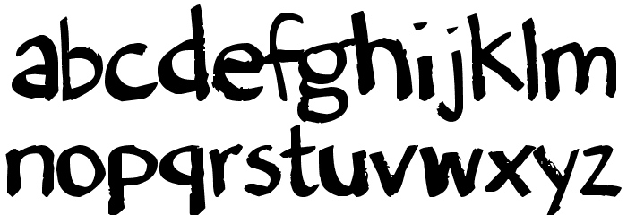 Denne's Old Handwriting Font LOWERCASE