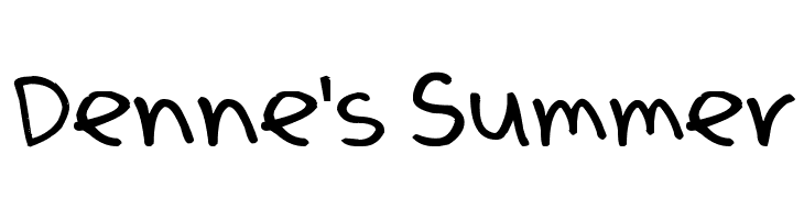 Denne's Summer Font
