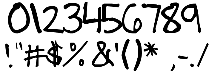 Denne's Summer Font OTHER CHARS