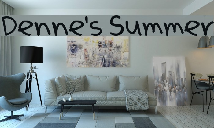 Denne's Summer Font examples