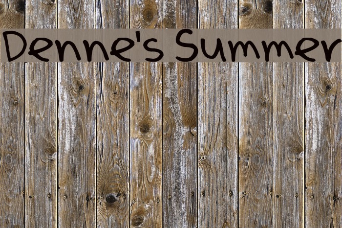 Denne's Summer Font examples