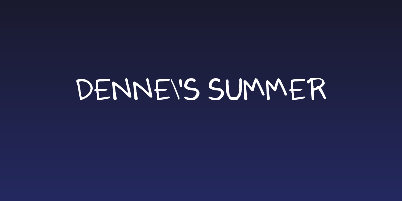 Denne's Summer Social Header
