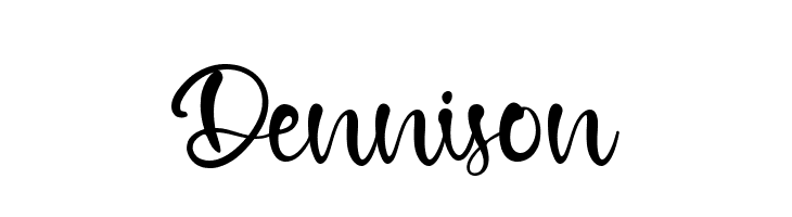 Dennison  免费字体下载