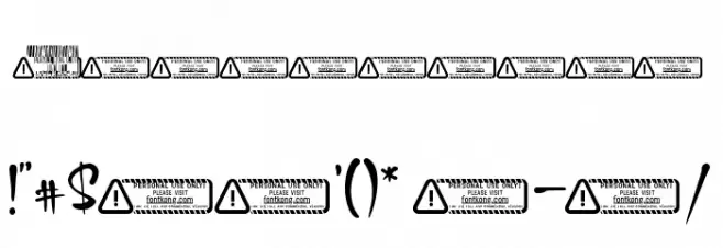 Dennison Font OTHER CHARS