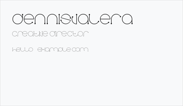Dennisvalera Business Card