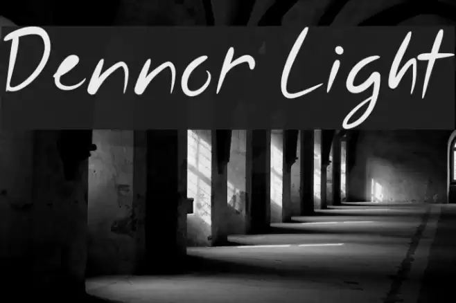 Dennor Light Font examples