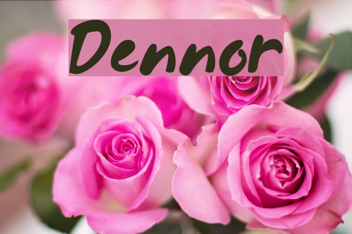 Dennor Font examples
