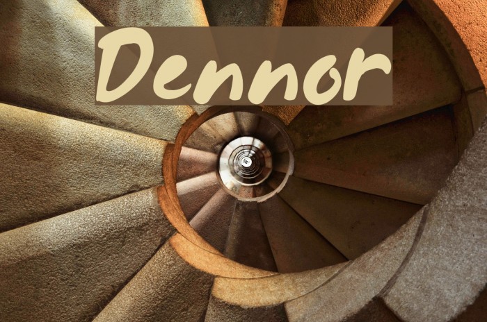 Dennor Font examples