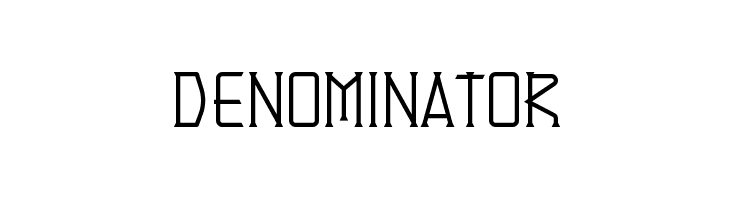 Denominator Fonte