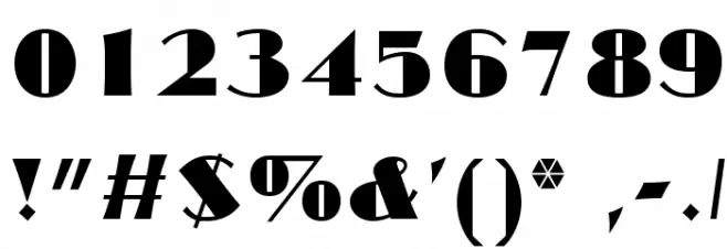 DenovaOpti Font OTHER CHARS