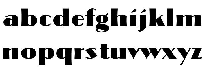 DenovaOpti Font LOWERCASE