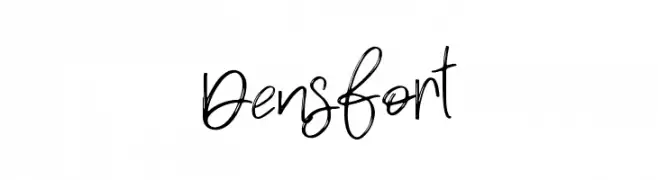 Densfort  フリーフォントのダウンロード