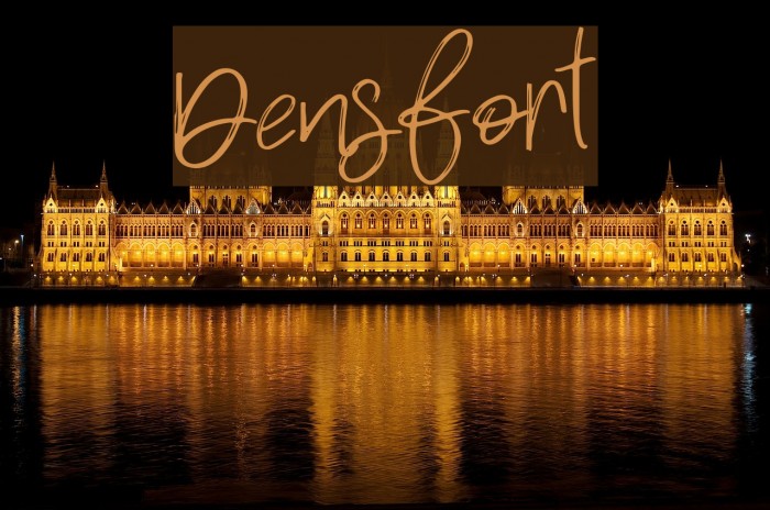 Densfort Font examples