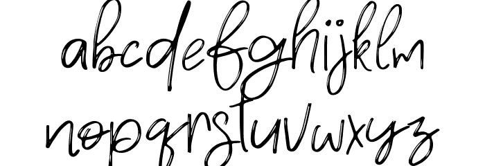 Densfort Font LOWERCASE