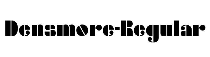 Densmore-Regular  Frei Schriftart Herunterladen