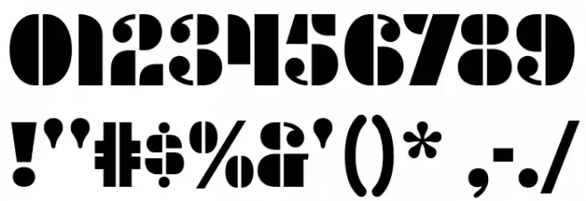 Densmore-Regular Font OTHER CHARS
