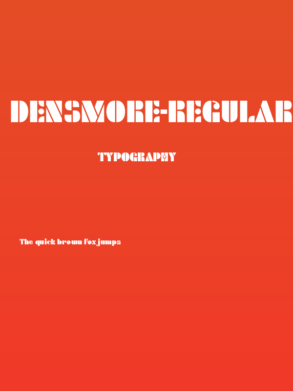 Densmore-Regular Poster