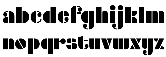 Densmore-Regular Font LOWERCASE
