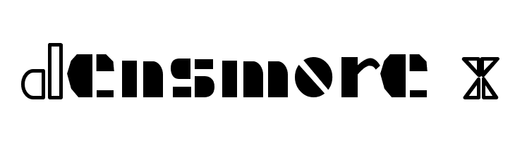 Densmore X Font