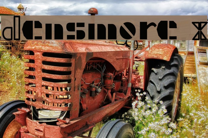 Densmore X Font examples