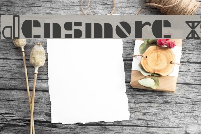 Densmore X Font examples