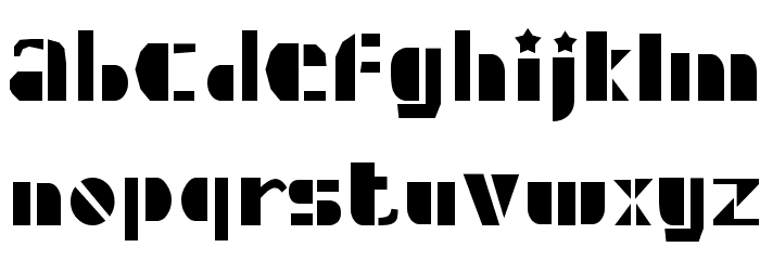 Densmore X Font LOWERCASE