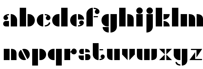 Densmore Font LOWERCASE