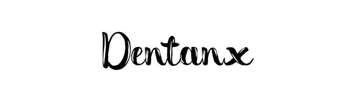 Dentanx  フリーフォントのダウンロード