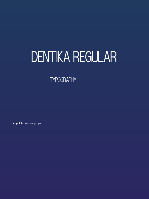 Dentika Regular Poster