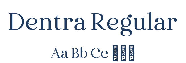 Dentra Regular Font Preview