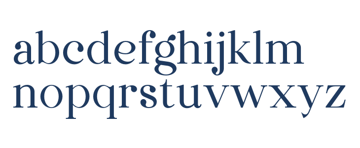 Dentra Regular Lowercase