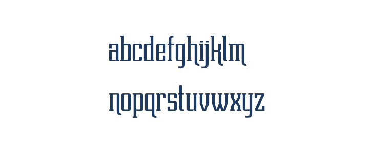 DentraFont Lowercase