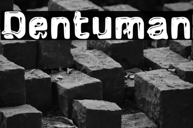Dentuman Font examples