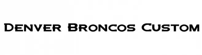 Denver Broncos Custom  font caratteri gratis