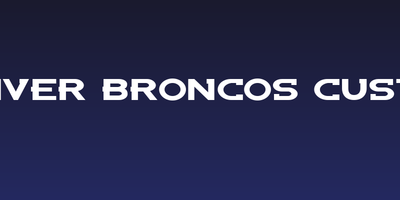 Denver Broncos Custom Social Header